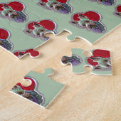 ブルー金ゴールドヨークシャーヨークシャーテリアテリア ジグソーパズル (側面)