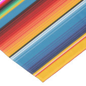 ブルー金ゴールドレッドメキシカンサラペ テーブルクロス (アングル)