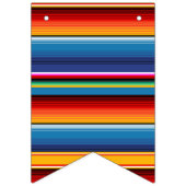 ブルー金ゴールドレッドメキシカンサラペ バンティングフラッグ (第1の旗)