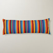 ブルー金ゴールドレッドメキシカンサラペ ボディピロー (裏面)