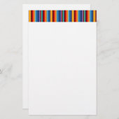 ブルー金ゴールドレッドメキシカンサラペ 便箋 (正面/裏面)