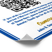 ブルー金ゴールド大学院大学ファンドQRコード ポスター (角)