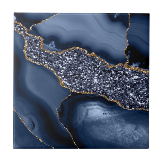ブルー金ゴールド大理石瑪瑙モダンキッチンバスルーム タイル (正面)