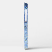 ブルー金ゴールド大理石:ラグジュアリーテクスチャ。 Case-Mate iPhoneケース (裏面 / 左)