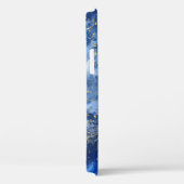 ブルー金ゴールド大理石:ラグジュアリーテクスチャ。 Case-Mate iPhoneケース (裏面 / 右)