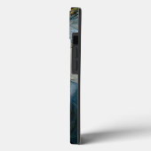 ブルー金ゴールド妖精ファンタジーアートケースメイトiPhoneケース Case-Mate iPhoneケース (裏面 / 左)