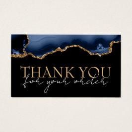 ブルー金ゴールド感謝していアゲート割引カード