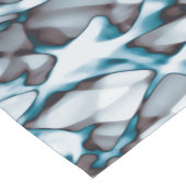 ブルー金ゴールド抽象芸術アートショートテーブルランナー ショートテーブルランナー (コーナー)