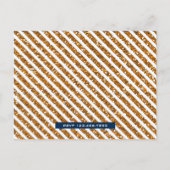 ブルー金ゴールド王室のプリンスファースト誕生日 インビテーションポストカード (裏面)