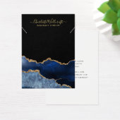 ブルー金ゴールド瑪瑙スクリプトネックレスブレスレット (デスク)