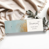 ブルー金ゴールド絵を描油テクスイヤリングスタッドホルダー スキニー名刺