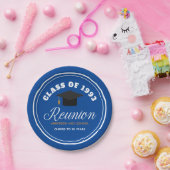 ブルー金ゴールド高校懇親会パーソナライズされたパーティー ペーパープレート (パーティー)