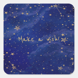 ブルー銀河系とゴールデンスターズ スクエアシール