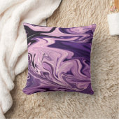 ブルー銀河系アートパターン クッション (ブランケット)