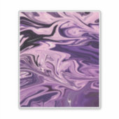 ブルー銀河系アートパターン シール (正面)