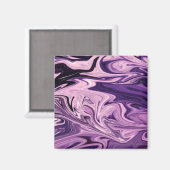 ブルー銀河系アートパターン マグネット (正面/裏面)