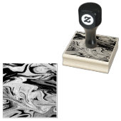 ブルー銀河系アートパターン ラバースタンプ (押印)