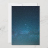 ブルー銀河系イスラムモスク結婚式招待状 招待状 (裏面)