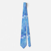 ブルー銀河系ウォーターカラースター宇宙 ネクタイ (正面)