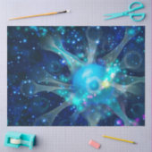 ブルー銀河系シリーズデザイン2 薄葉紙 (クラフト)