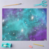 ブルー銀河系シリーズデザイン3ティッシュペーパー 薄葉紙 (クラフト)