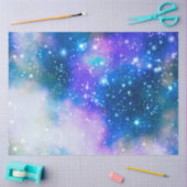 ブルー銀河系シリーズデザイン3 薄葉紙 (クラフト)