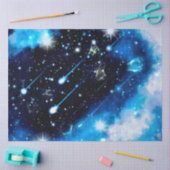 ブルー銀河系シリーズデザイン5 薄葉紙 (クラフト)