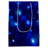 ブルー銀河系スタリーナイト ミディアムペーパーバッグ (裏面)