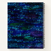 ブルー銀河系ノート ノートブック (裏面)