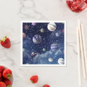 ブルー銀河系 スタンダードカクテルナプキン (インサイチュ)