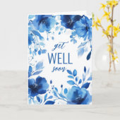 ブルー開花の水色が良く近いカスタム カード (黄色い花)