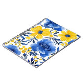 ブルー開花ジャーナル ノートブック (左側)