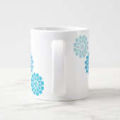 ブルー開花 ジャンボコーヒーマグカップ (裏面)