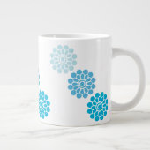 ブルー開花 ジャンボコーヒーマグカップ (右)
