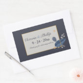 ブルー離れステッカー 長方形シール (封筒)