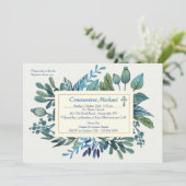 ブルー離れ招待状とベリー 招待状 (スタンド正面)