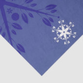 ブルー雪だるまウィンターシーナリークリスマスティッシュペーパー 薄葉紙 (詳細)
