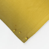 ブルー雪だるまオン金ゴールドクリスマス フリースブランケット (角)