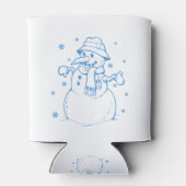 ブルー雪だるま 缶クーラー (裏面)