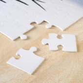 ブルー霜の降りた雪だるまファミリーパズル ジグソーパズル (側面)