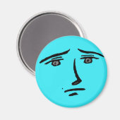 ブルー顔アニメ マグネット (正面/裏面)