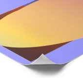 ブルー顔 ポスター (角)