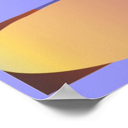 ブルー顔 ポスター (角)