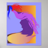 ブルー顔 ポスター (正面)