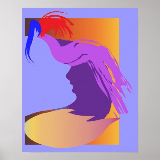 ブルー顔 ポスター (正面)