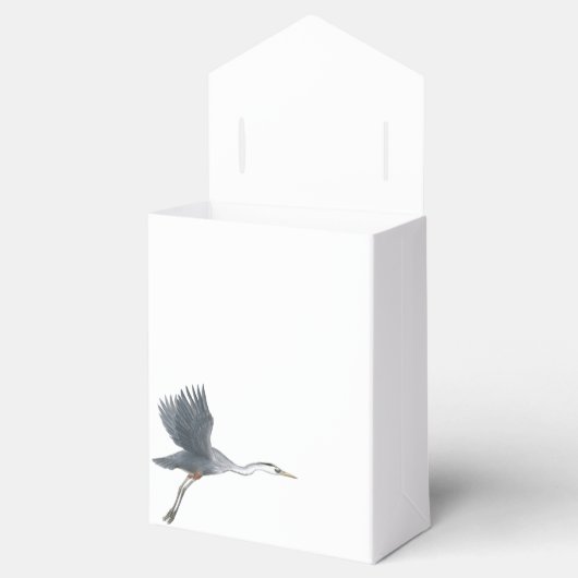 ブルー飛んでいる素晴らしヘロン フェイバーボックス (オープン)