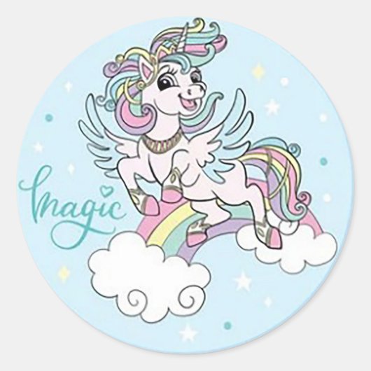 ブルー魔法 ラウンドシール (正面)