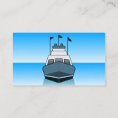 ブルー魚釣りボート憲章サービスガイドボート 名刺 (裏面)