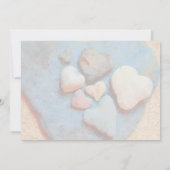 ブルー鮮やかテクスチャリハーサルディナー招待状 招待状 (裏面)