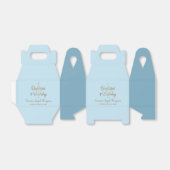 ブルー1歳の誕生日バプテスマ男の赤ちゃんお願いボックス フェイバーボックス (折り畳みなし)